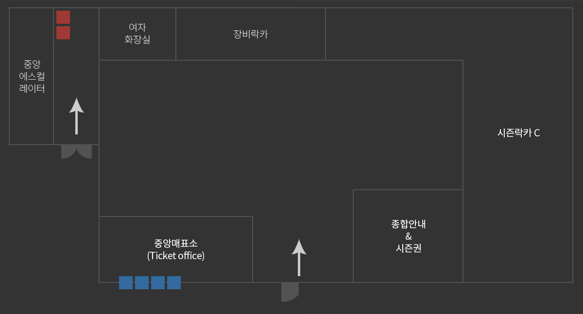 J-센터 내부 시설 위치 안내도