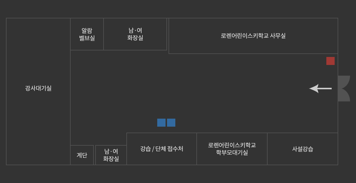 J파크 1층 내부 시설 위치 안내도