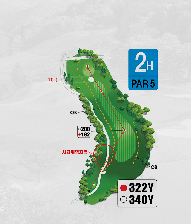 2홀 지도