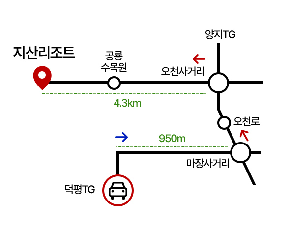 우회도로 안내 약도