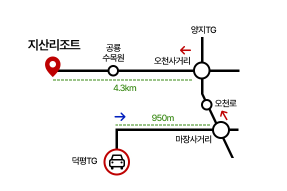 우회도로 안내 약도